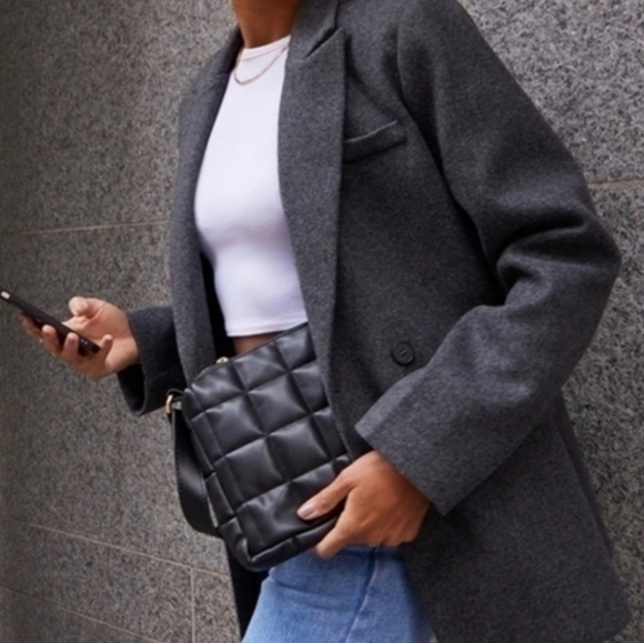 SANDRO | Grey Wool Blend Blazer - Picture 14 of 14